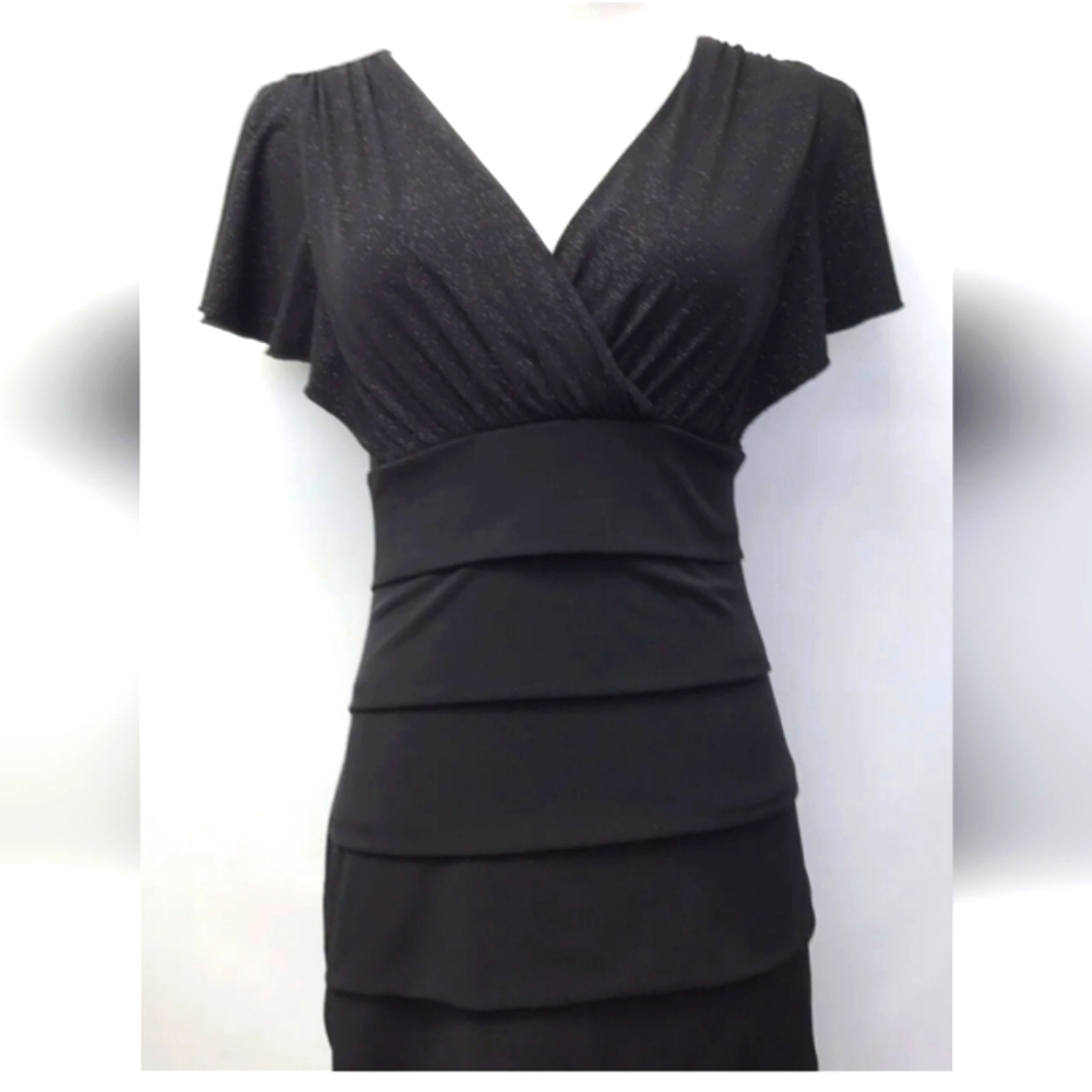 Dressy Black Tiered little black dress